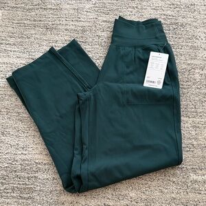 Athleta Dark Green Wide Leg Pants